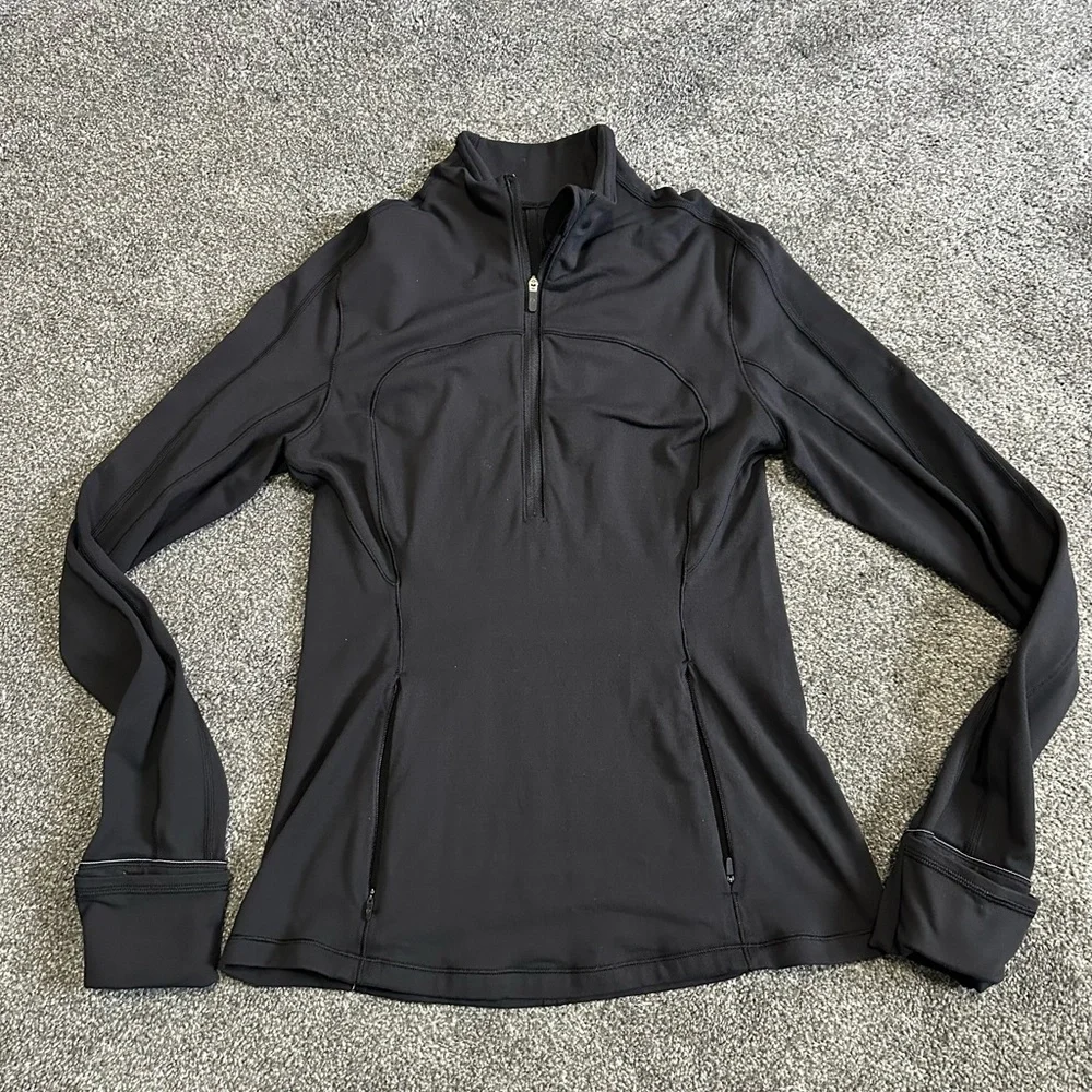 ✨Lululemon Run Briskly 1/2 Zip Black size 6 - Picture 7 of 11